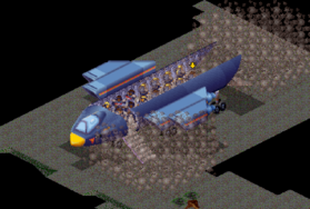 Smoking the immediate entrances to the aircraft, plus inside the transport, will provide maximum concealment to X-Com troops.