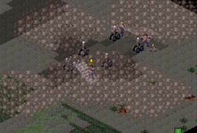 Deploy the first wave of X-Com troopers, they can throw up additional smoke to conceal the craft and drones, and begin laying down gunfire at spotted hostiles.