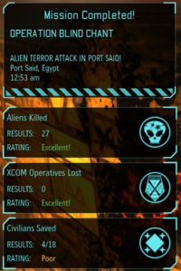 Terror Site Results