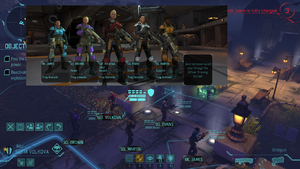 Squad Size I mission and tactical screens