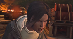 Annette on the Security Breach trailer